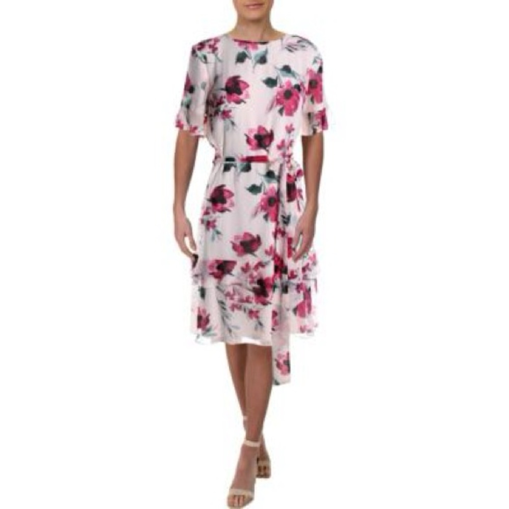 Lauren Ralph Lauren Women's Floral Work Wear Knee Length Dress